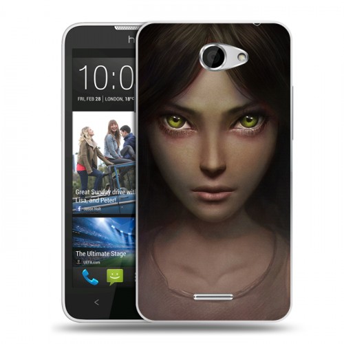 Дизайнерский пластиковый чехол для HTC Desire 516 Alice Madness Returns