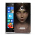 Дизайнерский пластиковый чехол для Microsoft Lumia 435 Alice Madness Returns