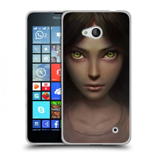 Дизайнерский пластиковый чехол для Microsoft Lumia 640 Alice Madness Returns