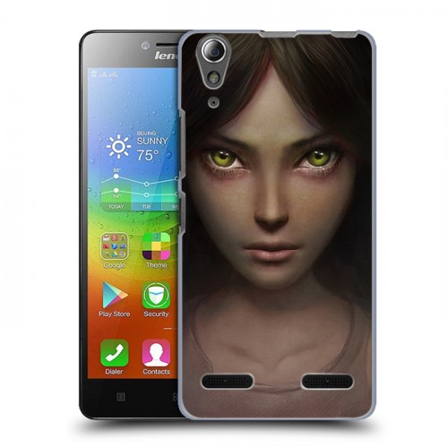 Дизайнерский пластиковый чехол для Lenovo A6000 Alice Madness Returns