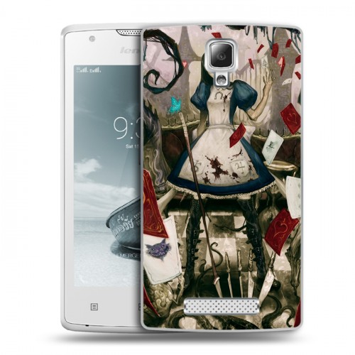 Дизайнерский пластиковый чехол для Lenovo A1000 Alice Madness Returns