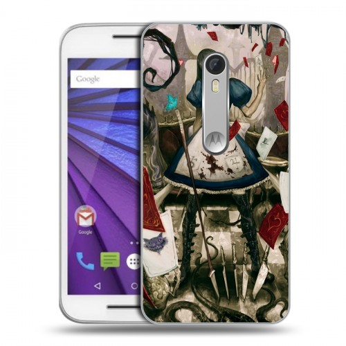 Дизайнерский пластиковый чехол для Lenovo Moto G Alice Madness Returns