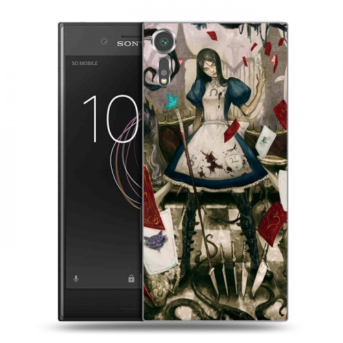 Дизайнерский пластиковый чехол для Sony Xperia XZs Alice Madness Returns