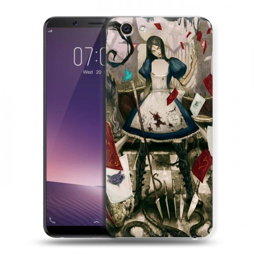 Дизайнерский пластиковый чехол для Vivo V7 Plus Alice Madness Returns