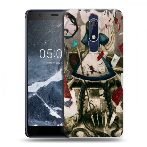 Дизайнерский пластиковый чехол для Nokia 5.1 Alice Madness Returns