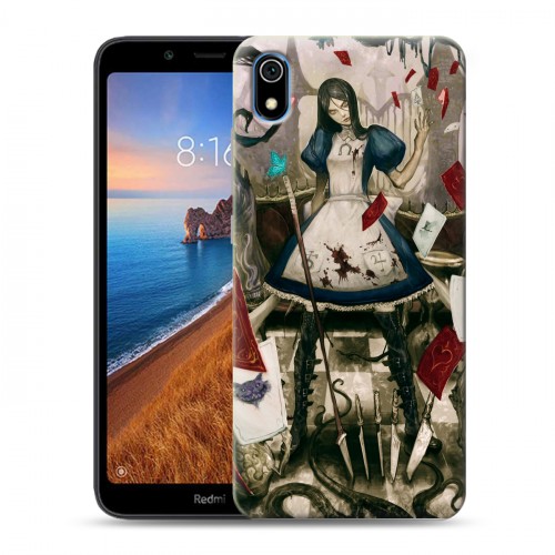 Дизайнерский силиконовый чехол для Xiaomi RedMi 7A Alice Madness Returns