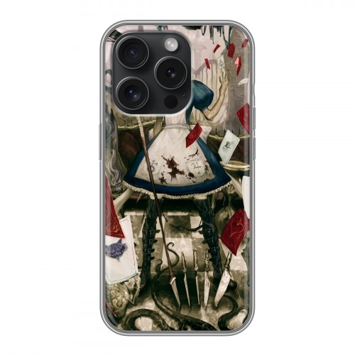 Дизайнерский силиконовый чехол для Iphone 15 Pro Alice Madness Returns