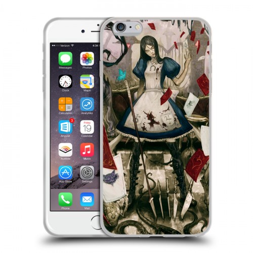 Дизайнерский силиконовый чехол для Iphone 6 Plus/6s Plus Alice Madness Returns