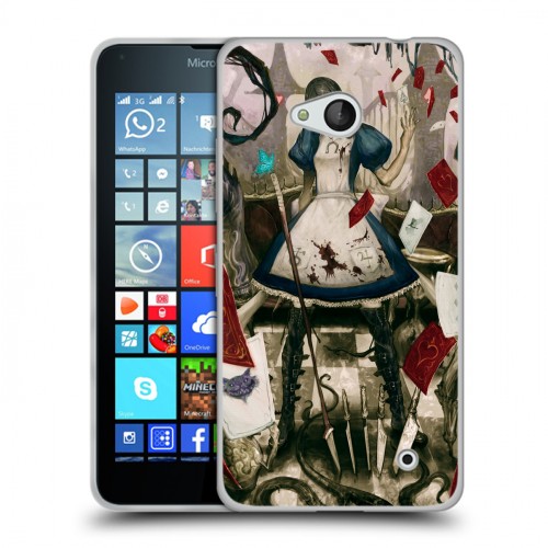 Дизайнерский пластиковый чехол для Microsoft Lumia 640 Alice Madness Returns