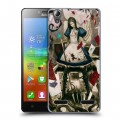 Дизайнерский пластиковый чехол для Lenovo A6000 Alice Madness Returns