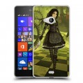 Дизайнерский пластиковый чехол для Microsoft Lumia 540 Alice Madness Returns