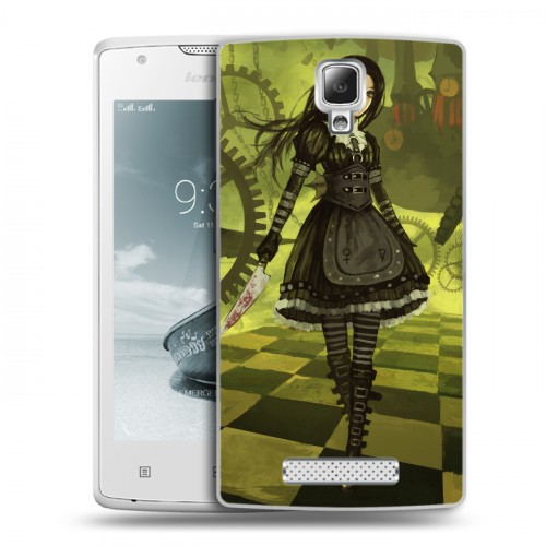 Дизайнерский пластиковый чехол для Lenovo A1000 Alice Madness Returns