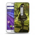 Дизайнерский пластиковый чехол для Lenovo Moto G Alice Madness Returns