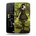 Дизайнерский силиконовый чехол для LG K5 Alice Madness Returns