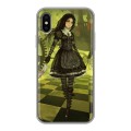 Дизайнерский силиконовый чехол для Iphone x10 Alice Madness Returns