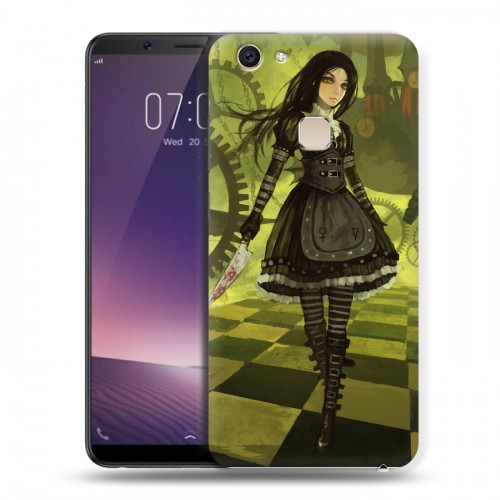 Дизайнерский пластиковый чехол для Vivo V7 Plus Alice Madness Returns