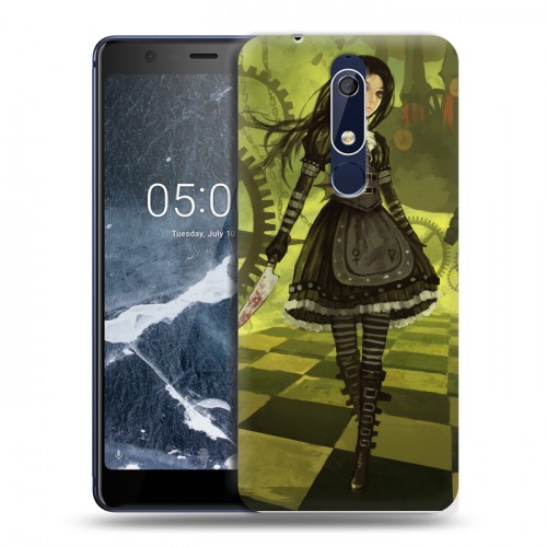 Дизайнерский пластиковый чехол для Nokia 5.1 Alice Madness Returns