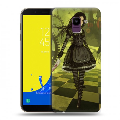 Дизайнерский пластиковый чехол для Samsung Galaxy J6 Alice Madness Returns