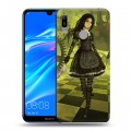 Дизайнерский пластиковый чехол для Huawei Y6 (2019) Alice Madness Returns