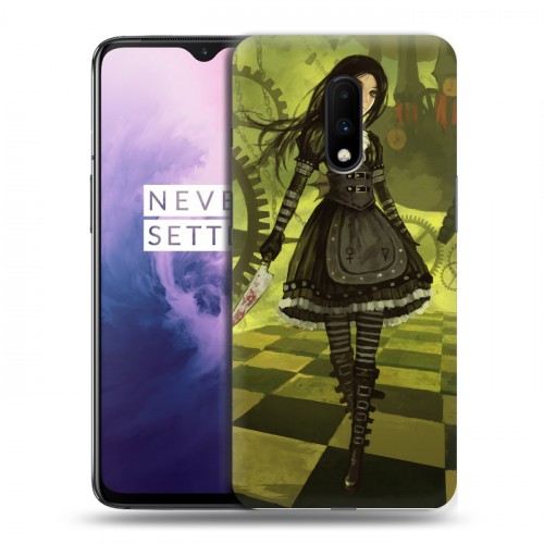 Дизайнерский пластиковый чехол для OnePlus 7 Alice Madness Returns