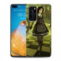 Дизайнерский силиконовый с усиленными углами чехол для Huawei P40 Alice Madness Returns