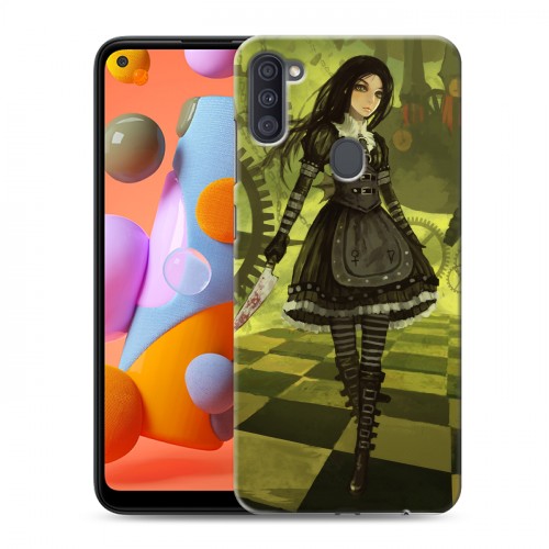 Дизайнерский силиконовый с усиленными углами чехол для Samsung Galaxy A11 Alice Madness Returns