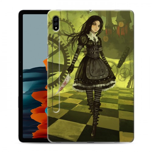 Дизайнерский силиконовый чехол для Samsung Galaxy Tab S7 Alice Madness Returns