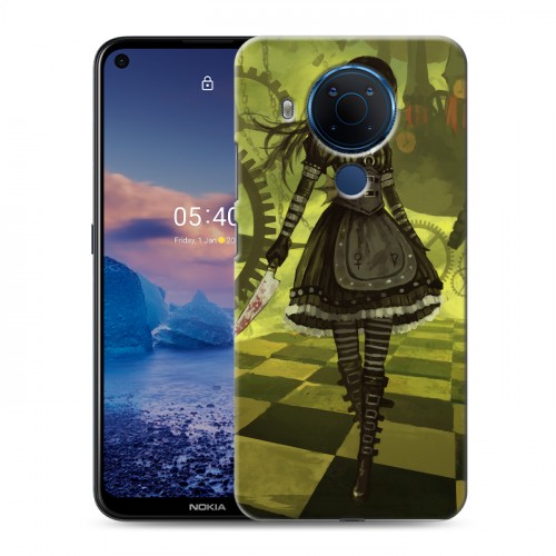 Дизайнерский силиконовый чехол для Nokia 5.4 Alice Madness Returns