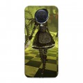 Дизайнерский силиконовый с усиленными углами чехол для Nokia G20 Alice Madness Returns