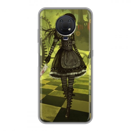 Дизайнерский силиконовый чехол для Nokia G10 Alice Madness Returns