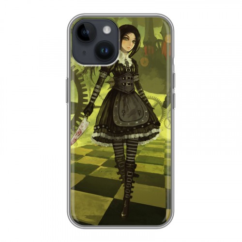 Дизайнерский пластиковый чехол для Iphone 14 Alice Madness Returns