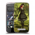 Дизайнерский пластиковый чехол для HTC Desire 500 Alice Madness Returns