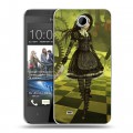 Дизайнерский пластиковый чехол для HTC Desire 300 Alice Madness Returns