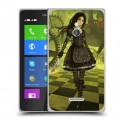 Дизайнерский силиконовый чехол для Nokia XL Alice Madness Returns