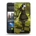 Дизайнерский пластиковый чехол для HTC Desire 516 Alice Madness Returns