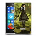 Дизайнерский пластиковый чехол для Microsoft Lumia 435 Alice Madness Returns