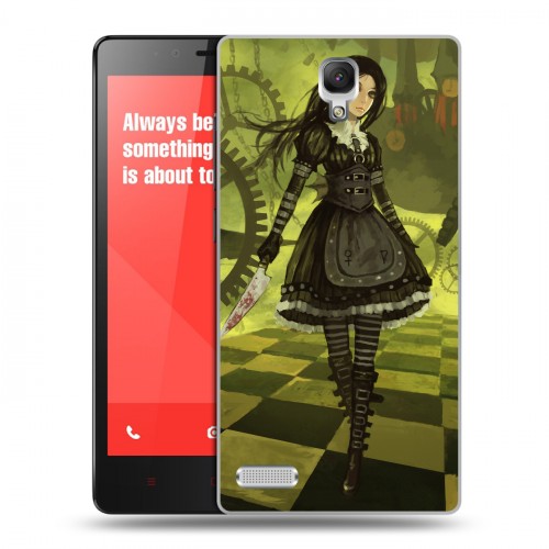 Дизайнерский силиконовый чехол для Xiaomi RedMi Note Alice Madness Returns