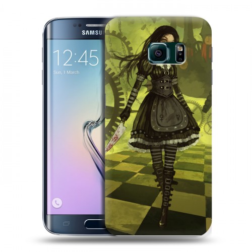 Дизайнерский силиконовый чехол для Samsung Galaxy S6 Edge Alice Madness Returns