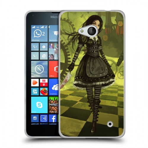 Дизайнерский пластиковый чехол для Microsoft Lumia 640 Alice Madness Returns