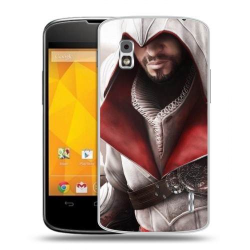 Дизайнерский пластиковый чехол для LG Google Nexus 4 Assassins Creed