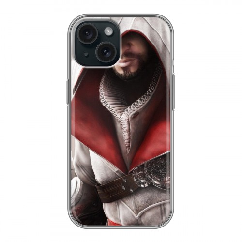 Дизайнерский силиконовый чехол для Iphone 15 Assassins Creed