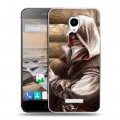 Дизайнерский силиконовый чехол для Micromax Canvas Spark Assassins Creed