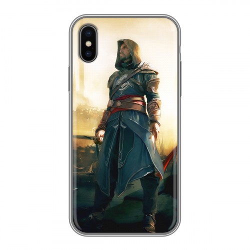 Дизайнерский силиконовый чехол для Iphone x10 Assassins Creed