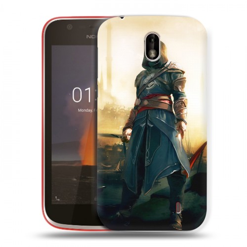 Дизайнерский пластиковый чехол для Nokia 1 Assassins Creed