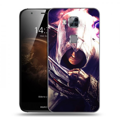 Дизайнерский пластиковый чехол для Huawei G8 Assassins Creed