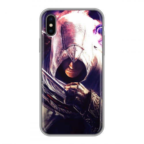 Дизайнерский силиконовый чехол для Iphone x10 Assassins Creed