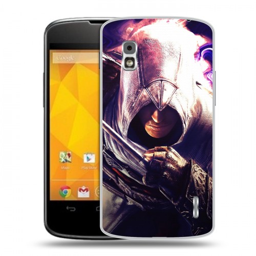 Дизайнерский пластиковый чехол для LG Google Nexus 4 Assassins Creed