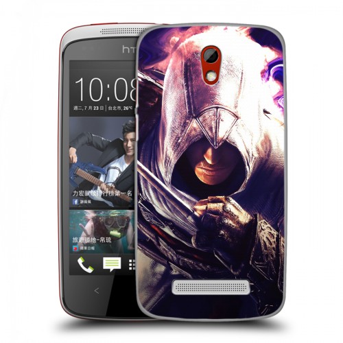 Дизайнерский пластиковый чехол для HTC Desire 500 Assassins Creed