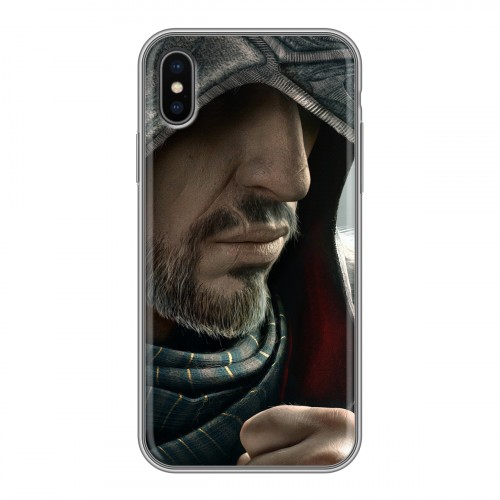 Дизайнерский силиконовый чехол для Iphone x10 Assassins Creed