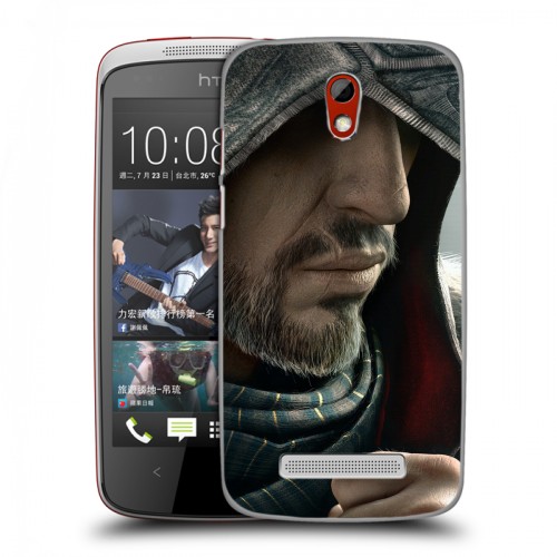 Дизайнерский пластиковый чехол для HTC Desire 500 Assassins Creed